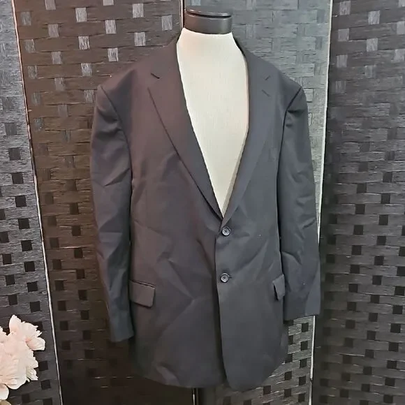 Men's Pronto Uomo Platinum Executive Fit Classic Black Blazer Jacket Size 50 Reg